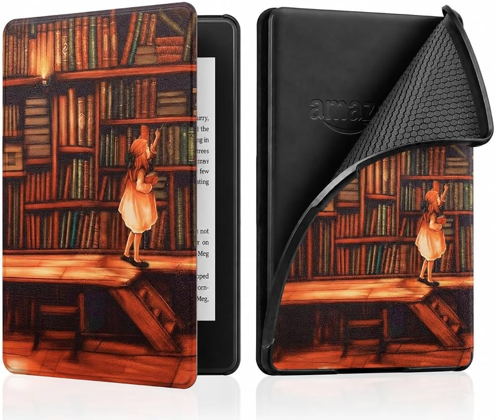 Capa para Kindle DECART – Estampa Biblioteca