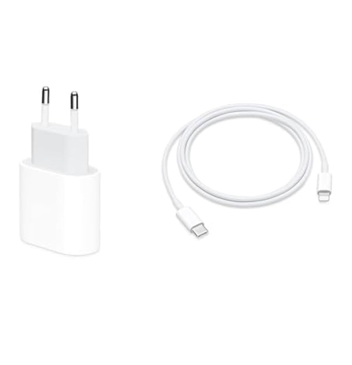 Kit Carregador de Tomada USB-C + Cabo USB-C para Lightning